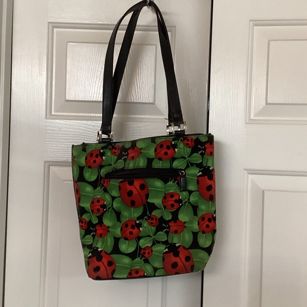 Source Unknown Ladybug Tote Bag - Black and Green